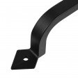 Voilamart 10" Door Pull Handle, Pack of 2 Gate Handle Solid Cast Iron for Gate Kitchen Furniture Cabinet Closet Drawer, Black