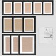 Voilamart Picture Frames Set of 11, Multi Pack Photo Frame Set Wall Gallery Kit - Display Three 8x10 in, Three 6x8 in, Five 5x7 in, with Wall Template and Hanging Hardware