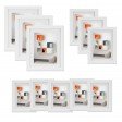 Voilamart White Picture Frames Set of 11 Multi Pack Photo Frame Set Collage Picture Frames - Display Three 8x10 in, Three 6x8 in, Five 5x7 in, with Wall Template and Hanging Hardware, White