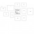 Voilamart White Picture Frames Set of 11 Multi Pack Photo Frame Set Collage Picture Frames - Display Three 8x10 in, Three 6x8 in, Five 5x7 in, with Wall Template and Hanging Hardware, White