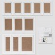 Voilamart White Picture Frames Set of 11 Multi Pack Photo Frame Set Collage Picture Frames - Display Three 8x10 in, Three 6x8 in, Five 5x7 in, with Wall Template and Hanging Hardware, White