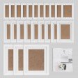 Voilamart Picture Frames Set of 23, Multi Pack Photo Frame Set Wall Gallery Kit - Display Three 6R 6x8 in, Nine 4R 4x6 in, Eleven 3R 3x5 in, with Wall Template and Hanging Hardware (23Pcs White) 