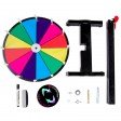 Voilamart 12" Tabletop Spinning Prize Wheel 12 Slots with Durable Plastic Base, Dry Erase, 2 Pointer, for Fortune Spin Game in Party Pub Trade Show Carnival