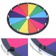 Voilamart 15" Tabletop Spinning Prize Wheel 12 Slots with Aluminum Base, Dry Erase, 2 Pointer, for Fortune Spin Game in Party Pub Trade Show Carnival