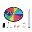 Voilamart 15" Tabletop Spinning Prize Wheel 12 Slots with Aluminum Base, Dry Erase, 2 Pointer, for Fortune Spin Game in Party Pub Trade Show Carnival