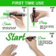 Voilamart Chalk Markers - Pack of 8 Erasable Liquid Pens, Upgrade Square Tip, Non Toxic Neon and White Color Chalkboard Pens, for LED Writing Board, Blackboard, Menu Board