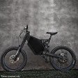 Voilamart Electric Bike Frame Steel for 48V 3000W-5000W Stealth Bomber Electric Bicycle DIY Kit E Bike Conversion kit-White/Black (Black Frame 177MM Dropout + Fork)