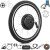 Voilamart 26" Waterproof Electric Bicycle Rear 135mm Hub Motor Wheel Conversion Kit 48V / 52V 1200W with LCD Display Meter IP65